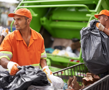 junk removal team loading debris in Pasco County